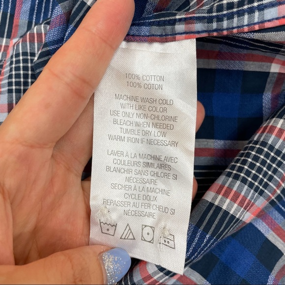 Ben Sherman Original Blue Plaid Button Down Shirt - Picture 4 of 7